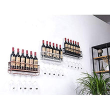 PZW Cremagliera Del Vino Semplice e Creativa Arte Del Ferro Cremagliera a Parete Portabottiglie in Vetro Stile Retrò Bar Portabottiglie per Vino da Caffè per Uso Domestico