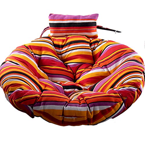 Cuscino Sedia Amache Altalene Sedia Pad. Cuscino Sedia Papasan, per Soggiorno, Comodo Tappetino Cuscino Morbido Riposo, Camera da Letto, Giardino,I,105CM in Diameter