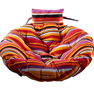 Cuscino Sedia Amache Altalene Sedia Pad. Cuscino Sedia Papasan, per Soggiorno, Comodo Tappetino Cuscino Morbido Riposo, Camera da Letto, Giardino,I,105CM in Diameter