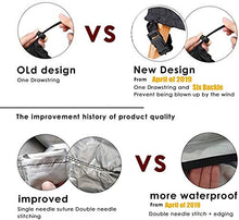 ZJBJ Cover per mobili da Esterno Protector di Divano in Sezione Nero Impermeabile per Il Divano da Patio Set a Forma di Uova 126x61 Pollici