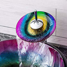 William 337 WYZ Lavabo, Bagno Vetro temperato Art sopra Il Contro Bacino delle Famiglie lavandino del Bagno Rotonda Room