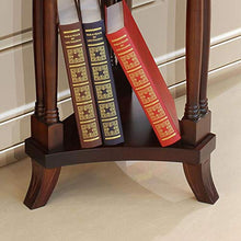 Jcnfa-Tavoli Tavolino Rotondo, Stand Floreale in Legno Massello in Stile Europeo, Tavolino con Cassetti, Mensola per Salotto Americano, Stand Flower da Interno
