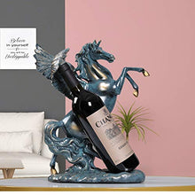 Porta Bottiglie da Vino Vino Titolare Statua Bottiglia di Vino Titolare Statua d'Epoca Creativa Flying Wine Cavallo Cremagliera Scultura Accessori Armadietto del Vino Soggiorno Casa della Cremagliera