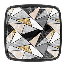 Marmo con paillettes oro Pomelli per Porta Set di 4 Pomelli per Mobili Manopole per Cassetti Cucina Armadio Vetro