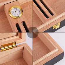 CNBPLS Sicurezza Mini Uomo Portatile Cigar Black Box Portasigarette, Cigar Idratante creatività Cigarette Box Humidor