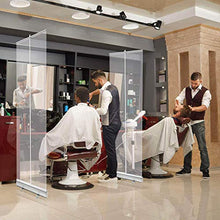 Topniu. □ Per il business □ Sneeze Guarding per il datario piano starnutire proteggere pieno chiaro telo trasparente con stand freestanding starnuscy guardia pavimento in piedi roll up clear scudo per
