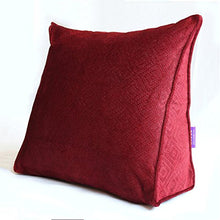 CJC cuscini Federa Tessile Indietro Cuneo Cuscino Divano Letto Ufficio Sedia riposo Supporto Gettare Cuscino (Colore : T9, dimensioni : 45x40x15cm)