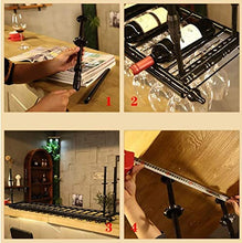 DJSMjbj Wine Rack Wine Glass Wine Rack Rack attaccatura a Living Room Bar Decoration Facile da installare Ripiani Decke (Size : 120 * 30cm)
