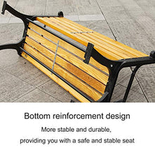 Outdoor Furniture Panca da Giardino per Esterni panchina in Metallo, 2-3 posti Sedia Quadrata in ghisa anticorrosiva per Il Tempo Libero, panche Decorative per Patio Resistenti alle intemperie