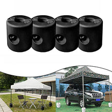 Piedi per gazebo set di 4 pesi in HDPE 22 x 22 x 25 cm possono essere riempiti con sabbia d'acqua Pesi per padiglione per la stabilizzazione di tende da giardino, tendoni