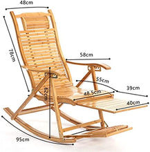 Sedia a Sdraio Beach Yard Piscina Pieghevole Pieghevole Reclinabile Chaise Chaise Bamboo Lounge Chair Interno Outdoor Rocking Relax Chair
