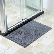 Set da bagno in due pezzi rettangolare a forma di U Tappetino da bagno Tappetino antiscivolo facile da pulire Indossabile per il bagno per il soggiorno(Dark gray)