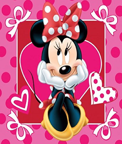 Kk Minnie Mouse Cuscino Cuscino Morbido Cuscino Decorativo Fucsia 40x 40 CM