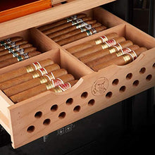 Armadio per Sigari Elettronico Sigaro Nudo in Legno di Cedro Umidificatore per Sigari A Temperatura E umidità Costanti La Struttura in Legno A Quattro Strati di Grande capacità può Contenere 400