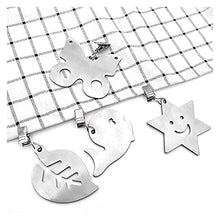 Stile moderno 1pcs Carino tovaglia in acciaio inox pesi antiruggine anti-funzione multi-funzione clip in metallo morsetti fai da te ganci tovaglia decorazioni artigianato per coperture per tavoli da g