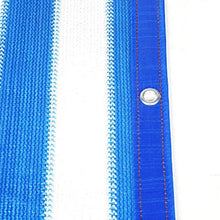 YAOJIA Rete ombreggiante Telone Blu E Bianco Netta Ombra A Strisce |90% Tasso di Ombreggiatura Antisolari Maglia for Patio Piante Serra (Color : A, Size : 5x6m)