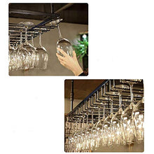 YWYW Portabottiglie portabottiglie Europeo in Ferro battuto portabicchieri da Champagne Adatto per Bar ristoranti cucine (Nero) (Dimensioni: 90 * 35 cm)