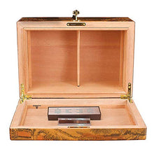YHNJI - Portasigari, con igrometro elettronico, scatola per sigari, accessori per fumo, regalo ideale per familiari e amici