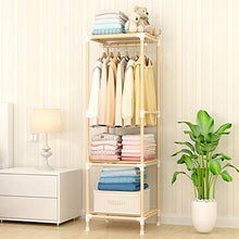 PingFanMi Multi-Purpose Log Coat Rack Bookshelf Storage Rack, Facile da Montare for Un Facile Spostamento 150cmx44cmx44cm