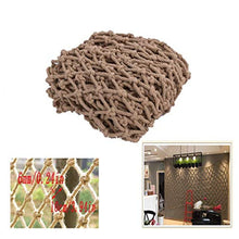 WaiMin Tessuto a mano Corda di canapa Maglia Giardino multifunzione Rete protettiva Decorazione murale Rete Soffitto Rete Soffitto Rete Rete di sicurezza Scale for bambini Balcone Rete anticaduta Retr