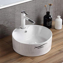 NgMik Risciacquare Il Piano di Lavoro Resistente E Facile da Pulire Geometria Modern Bathroom Vessel Sink sopra Il Contro Art Bacino for L'armadietto del Lavabo Vanity Lavello