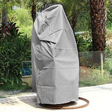 HONCENMAX Copertura della Sedia Dondolo - Rattan da Giardino Wicker Coperture Mobili Impermeabili per Sedie Sospese - Antipolvere Protettiva Copertina - Tessuto Oxford con Fodera in PVC