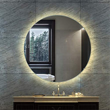 HL LED luce specchio bagno intelligente defogging touch switch φ70cm, adatto per bagno bagno bagno trucco-WhiteB-80CM