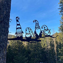 Dan&Dre 2021 Pasqua in Acciaio Ramo di Un Albero Decorazione Elfo Scavato Fuori Statua da Giardino in Acciaio Silhouette in Acciaio Arte Nano Decorazione Ramo Ornamenti per Giardino di casa