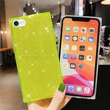 iKasus Custodia per iPhone 7/8/SE 2020, Crystal Clear Glitter Assorbimento Degli Urti Angoli Rinforzati Morbido TPU flessibile Guscio in Gel di Gomma Siliconica Custodia Case Cover,Viola