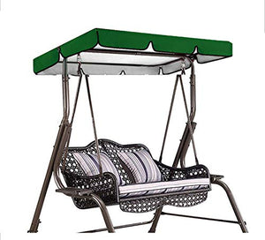 Copertura di Ricambio Universale, Tettuccio per Dondolo Tetto di Ricambio per Dondolo da Giardino, Ricambio Ricambi Tettuccio Tetto Dondolo Copertura Superiore Baldacchino (164x114x15cm,Army Green)