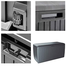 Deuba Baule da Giardino Board Plus 117x47x60cm 290L Contenitore cassapanca Esterno terrazza Patio Balcone Piscina Antracite