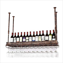 Sospensione Bar Semplice e Creativa Bancone Bar Cremagliera Vino Semplice e Creativa Ristorante Bicchieri da Vino Cremagliera Rovesciata Arte Ferro Retrò Portabottiglie Semplice e Creativa, PZW, 80