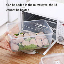 di Plastica Contenitore per Alimenti,Usato per Congelatore Cucina Sicurezza Senza BPA Multifunzione Rettangolo con Coperchio E Maniglia Scatola di Immagazzinaggio-A