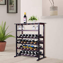 Goplus Portabottiglie Cantinetta Scaffale per Vino Portavino in Legno da 24 Bottiglie 80x41x90,5cm