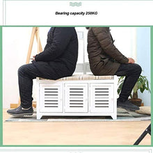YANG Wooden Shoe Rack Cambio di Scarpe Panca Imbottita poggiapiedi Bagagli Petto Guardaroba Dressing Table Sgabello ottomano Carico Massimo 250kg, 90X34X50CM (Color : D)