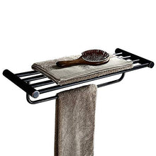 SWNN Bathroom Shelves Portasciugamani in Rame Completo Porta Asciugamani in Acciaio Europeo E Americano in Stile Europeo E Americano Portasciugamani Doppio Perforato con Servizi Igienici Nordici