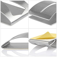 FOCCTS Set di 2 Pezzi Portasciugamani Ganci da Parete Autoadesivi in Acciaio Inossidabile Gancio Appeditutto da Bagno Cucina Casa per Asciugamani/Strofinacci/Grembiuli