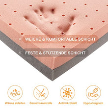 Maxzzz Topper 90 x 200 cm, 7,6 cm di altezza, in memory foam, con 2 in 1, coprimaterasso ortopedico con rivestimento rimovibile e lavabile, coprimaterasso per letti scomodi e divani letto