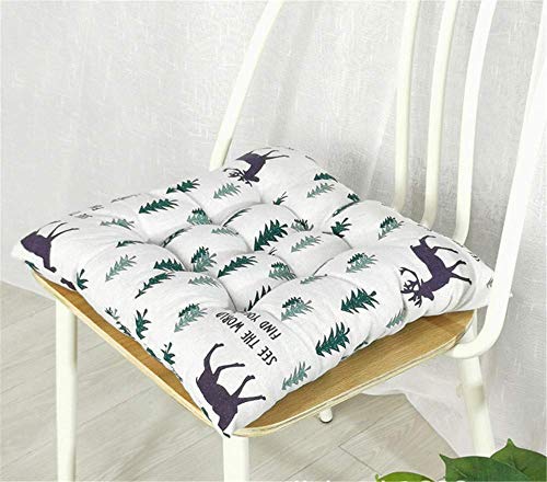 Pillowcase 2 Confezioni di Cuscini Quadrati per sedie, Cuscini Antiscivolo, Cuscini per sedie in Cotone e Lino, Cuscini Decorativi, per Uso Domestico in Giardino (# 7,45 * 45 cm)