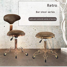 XSN Accessories Sgabello da Lavoro con Ruote Sedie da Bar Cromato Regolabile Girevole Sgabello di Bellezza Sgabello da Lavoro Grande Sedia da Barbiere Parrucchiere Sgabello