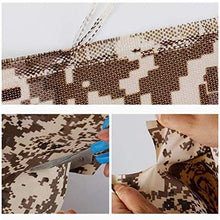MHBGX Grande Tela Cerata Resistente, Teloni, Tela Cerata Mimetica Desertica Tessuto Oxford Impermeabile Veicolo Militare Esterno 0,35 Mm Copertura Solare Impermeabile Addensata - 450 G/M²,un,3X3M