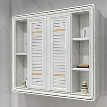 BXSZVOK Armadio per Specchio Intelligente, Armadio da Bagno con Illuminazione e Funzione di sfoggio, 2 Colori (Bianco, Blu),Bianca,80cm