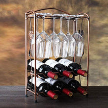 LHQ-HQ Retro Vino cremagliera in Ferro battuto Creativo Titolare portabicchieri Vino Calice for Il Vino di Alta Vino portabicchieri retrò Europeo Appendere Raffreddamento del Vino Europeo