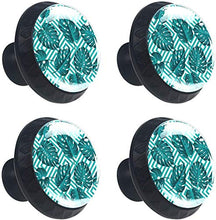 Foglie Di Palma A Forma Geometrica Pomelli per Porta Set di 4 Pomelli per Mobili Manopole per Cassetti Cucina Armadio Vetro