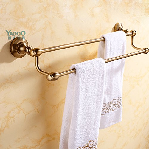 MBYW Moderno Minimalista portasciugamani portasciugamani da Bagno portasciugamani Spazio in Alluminio portasciugamani Doppio portasciugamani Bar Doppio palo Bagno Adatto per Bagno, Camera da Letto