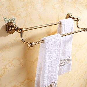 MBYW Moderno Minimalista portasciugamani portasciugamani da Bagno portasciugamani Spazio in Alluminio portasciugamani Doppio portasciugamani Bar Doppio palo Bagno Adatto per Bagno, Camera da Letto