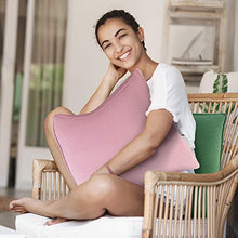 DYNMC you Cuscini da Esterno Idrorepellenti - Cuscini per Esterni Verde/Rosa con Copertura in Tex Oeko di Alta qualità 40x40 cm - Cuscini da Giardino e Balcone
