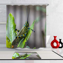 LIYAN Combinazione Bagno. Immagini Chiare E Colori Vivaci Rendono Il Tuo Bagno Pieno di Vita. Accessori da Bagno. Foglie Verdi. Cavalletta.