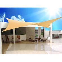 Green Blue Vela Solare Quadrato Triangolo Crema Superficie Idrofobica Impermeabile Protezione Solare Anti UV(Quadrato, 3.6m)
