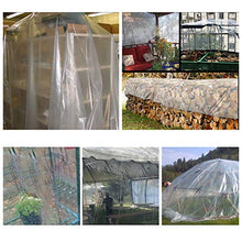 DLMSDG Tenda di Pioggia Panno, Tenda Balconepanno di Plastica, Trasparente Impermeabile, Resistente al Freddo, Morbido E Resistente, Copertura dell'automobile(0.12mm3x8m(9.8x26.2ft))